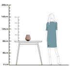 Tasman vaas taupe, mondgeblazen glas, Vase The World