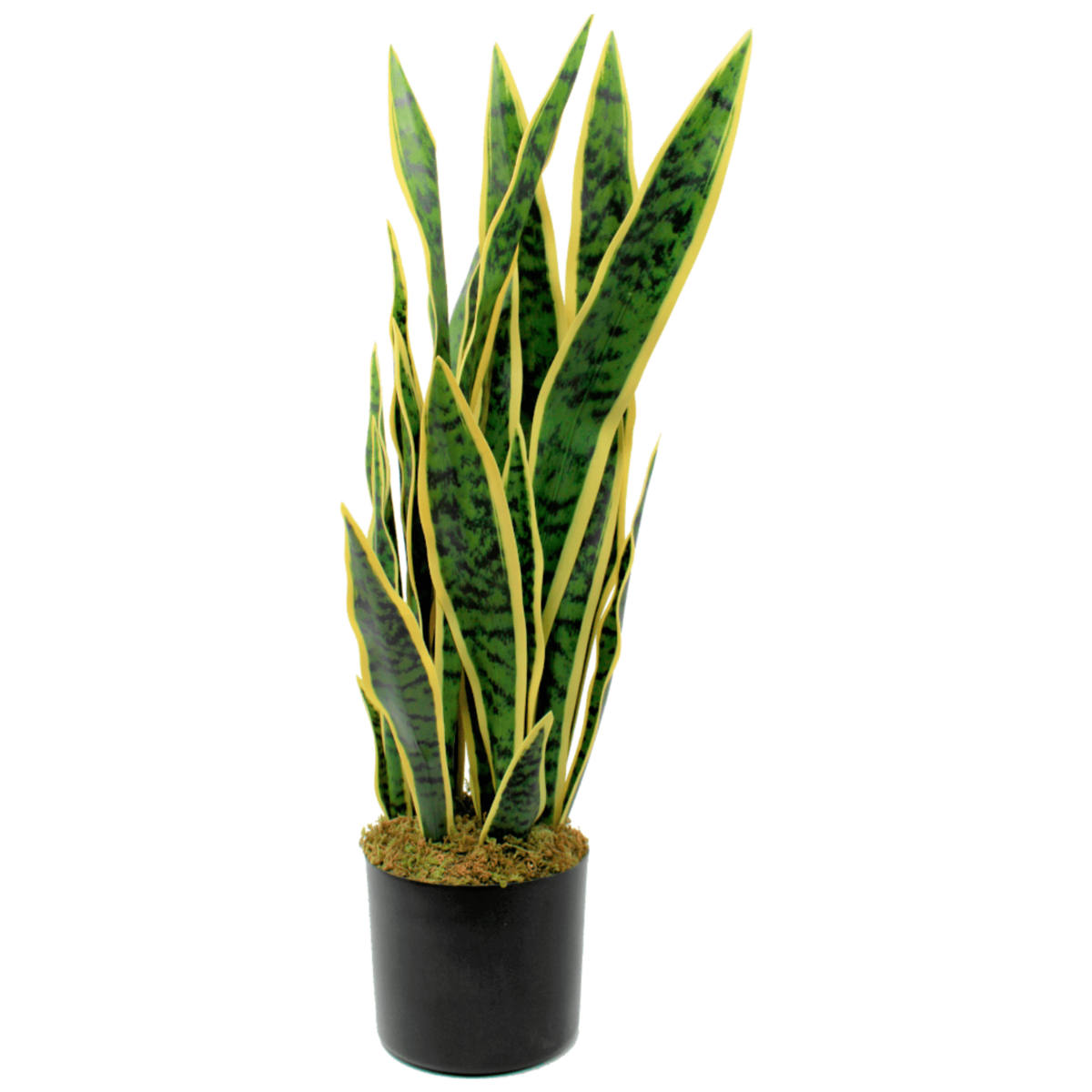 Sansevieria Kunstplant 70 cm, Groen Geel