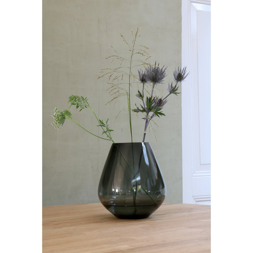 Tasman vaas grey, mondgeblazen glas, Vase The World