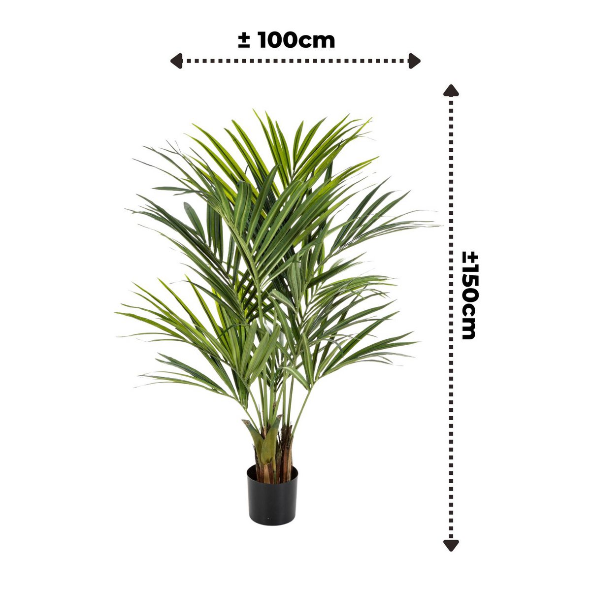 Kentia Kunstpalm 150 cm, Groen