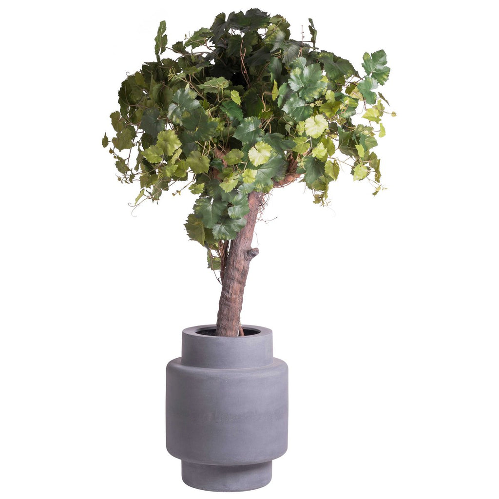 Pot Billund Grey, Fiberstone, 40xH50 cm /of/ 60xH70 cm, Vase The World
