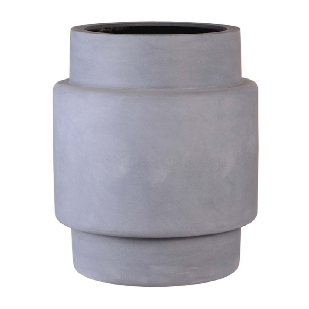 Pot Billund Grey, Fiberstone, 40xH50 cm /of/ 60xH70 cm, Vase The World