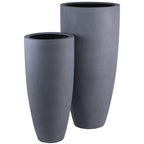 Plantenpot Kentucky Grey, Hoog Model, Ø36.5 x H80 cm /of/ Ø47 x H100 cm Vase The World