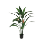 Strelitzia Kunstplant 110 cm, Met Bloem