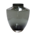 Tugela vaas grey, H29 cm Ø24,5 cm, mondgeblazen glas, Vase The World