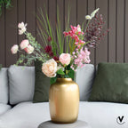 Artic vaas gold, goudkleurig glas, Vase The World
