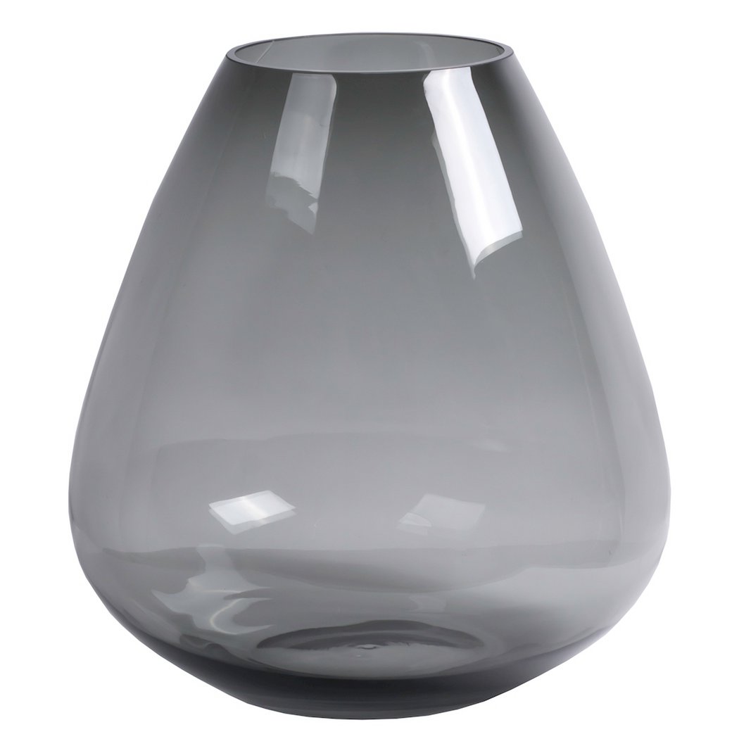 Tasman vaas grey, mondgeblazen glas, Vase The World
