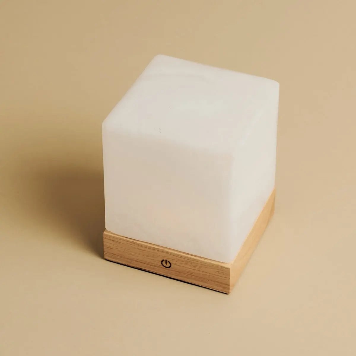 Yce Draadloze Houten Tafellamp Lichtbruin, Dimbaar, USB C
