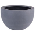 Plantenpot Louisiana Grey, Fiberstone, Ø45 x H28 cm /of/ Ø60 x H38 cm, Vase The World