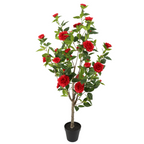 Japanse Roos Kunstplant 155 cm (Camellia), Rood