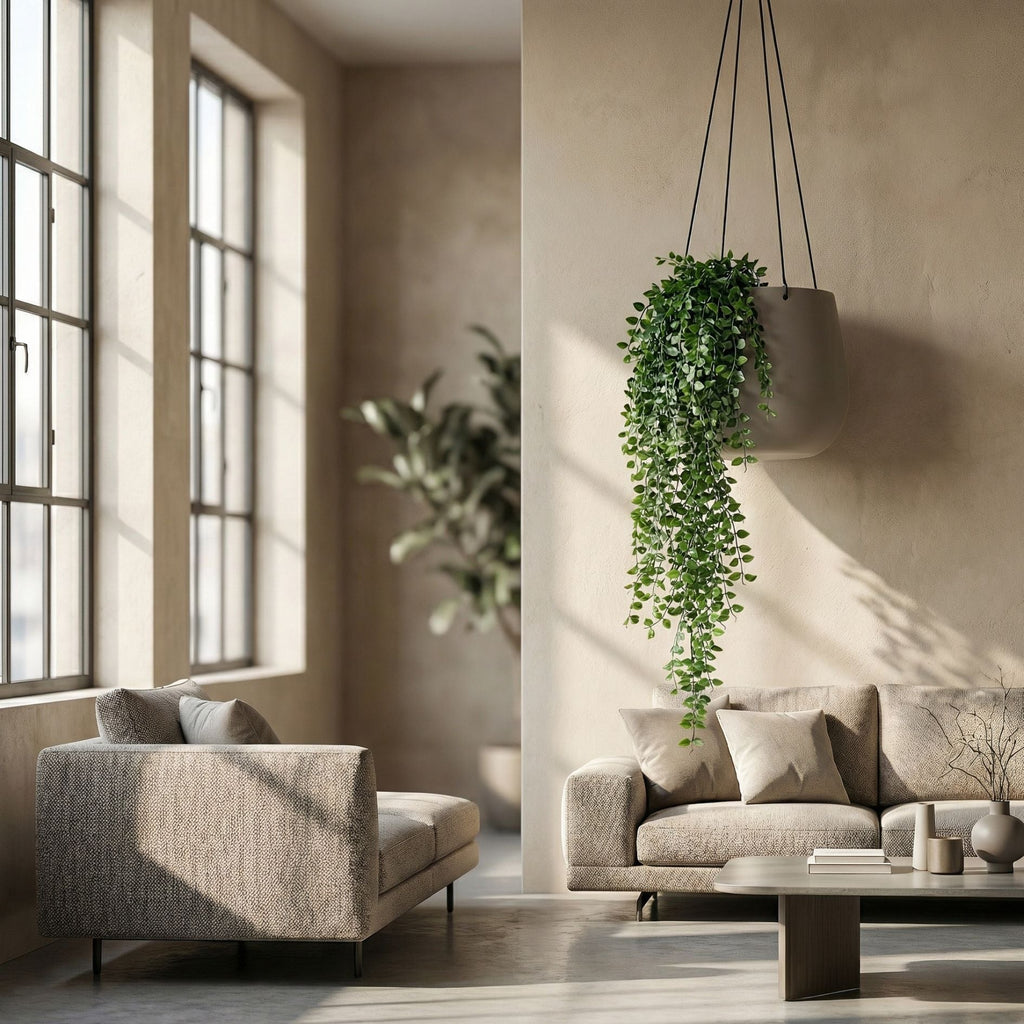 Artificial Ficus Pumila - Hanging Plant - 80 Cm