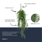 Artificial Mini Jasmine - Hanging Plant - 80 Cm