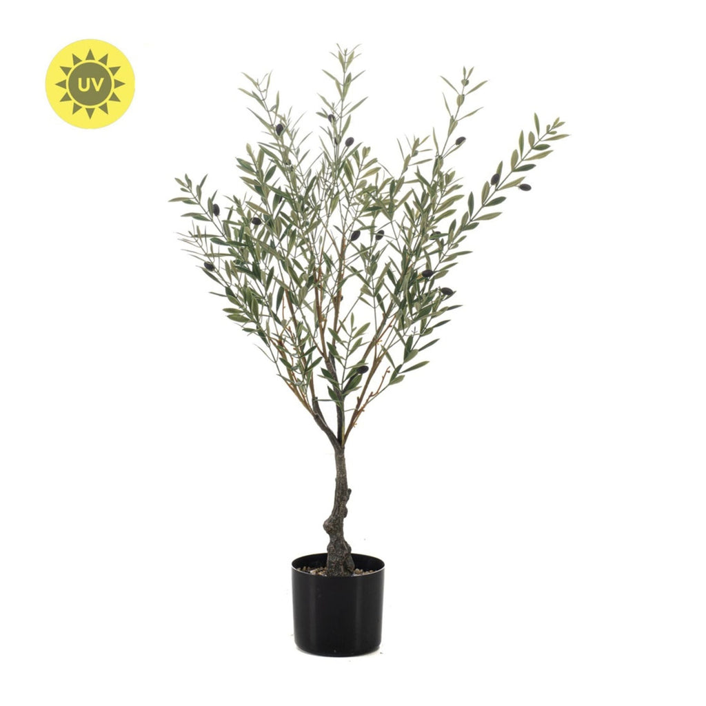 Artificial Olive Tree In Pot - Artificial Plant - Uv - 90 Cm