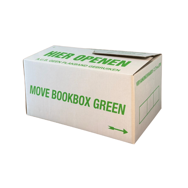 Pallet levering: Vanaf 100 Boekendozen | Boekendoos Autolock (EB-golf) | 40 kg draagvermogen