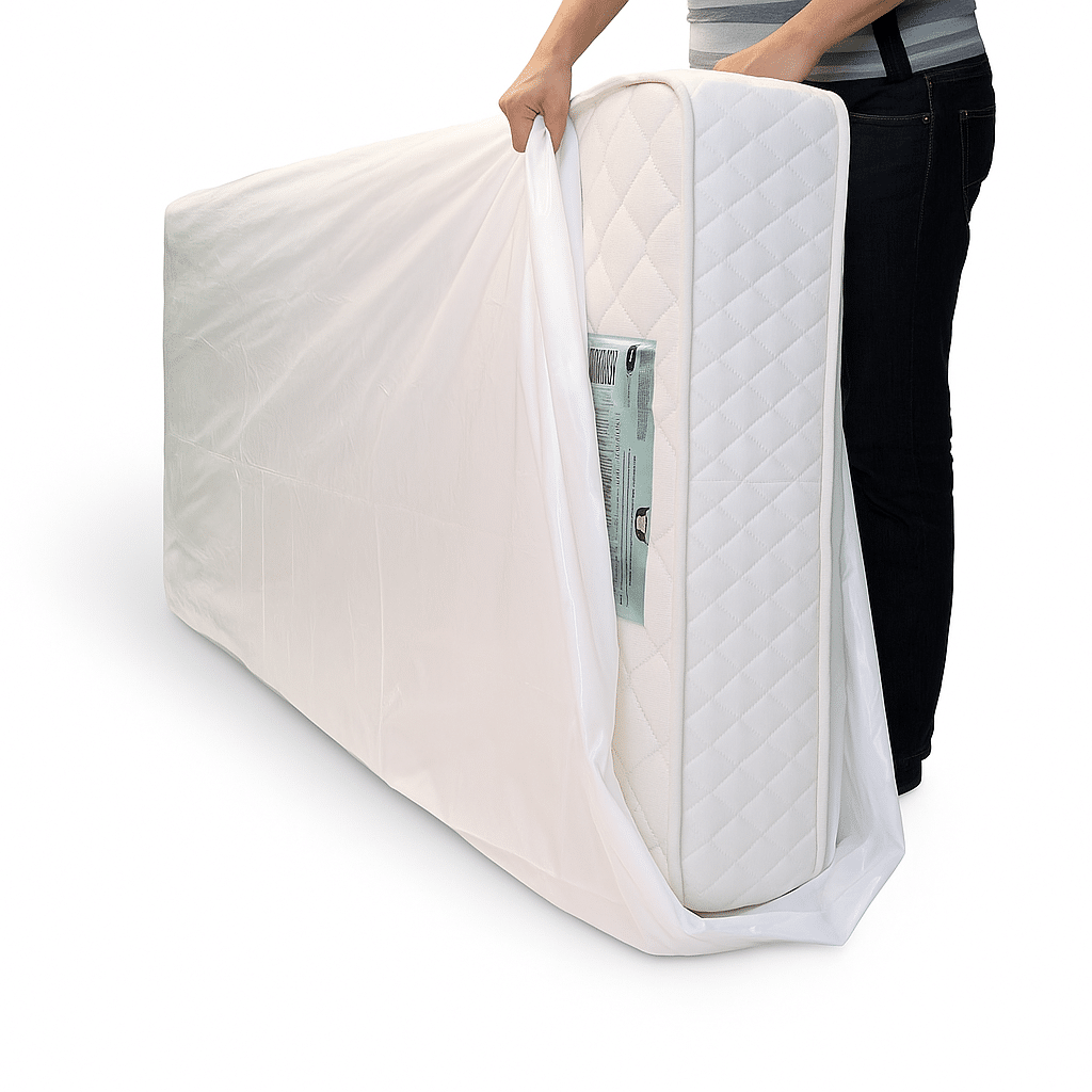 Matrashoes 2-Persoons 185x250cm | LDPE 50-80 Micron | Waterdicht | Bescherming tegen Stof & Vocht | Verhuizen & Opslag