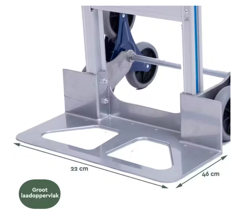 Professionele Trappensteekwagen | Aluminium | 150 kg Draagvermogen | 6 TPR Wielen | Lichtgewicht Traploper