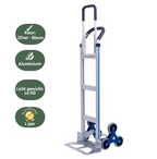 Professionele Trappensteekwagen | Aluminium | 150 kg Draagvermogen | 6 TPR Wielen | Lichtgewicht Traploper