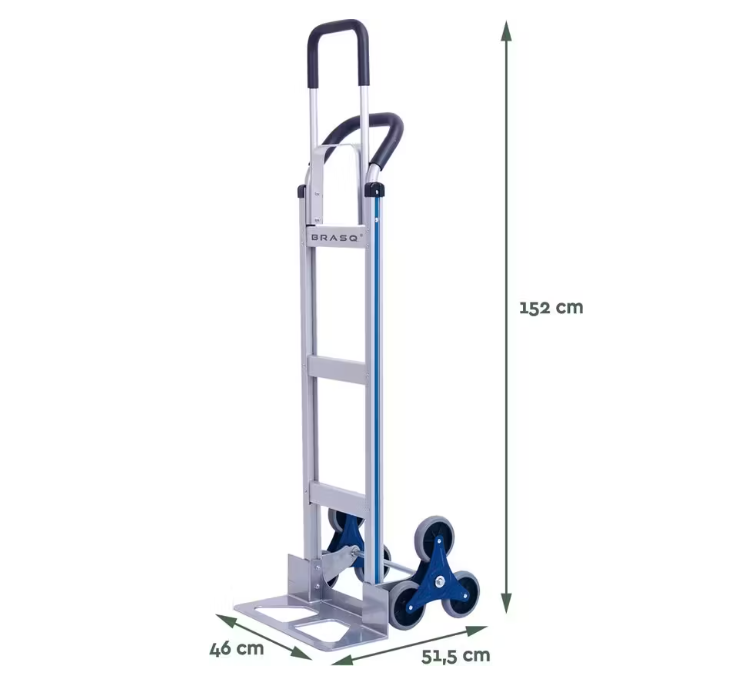 Professionele Trappensteekwagen | Aluminium | 150 kg Draagvermogen | 6 TPR Wielen | Lichtgewicht Traploper