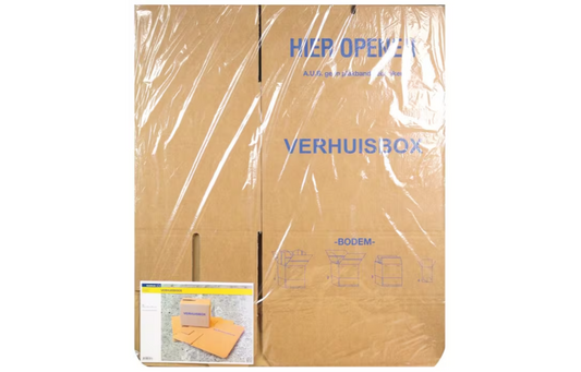 Professionele Extra Strong Verhuisdoos (per 1 doos) | BC-Golfkarton | 485x320x355mm | 80kg Draagkracht | Ultiem Verhuisgemak