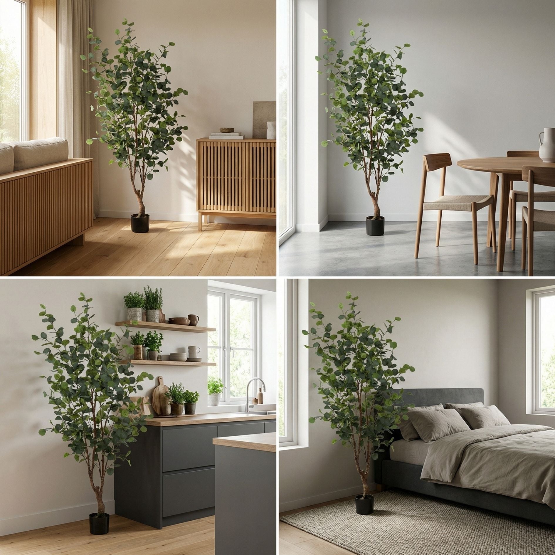 Eucalyptus Tree - 140 Cm - Artificial Plant
