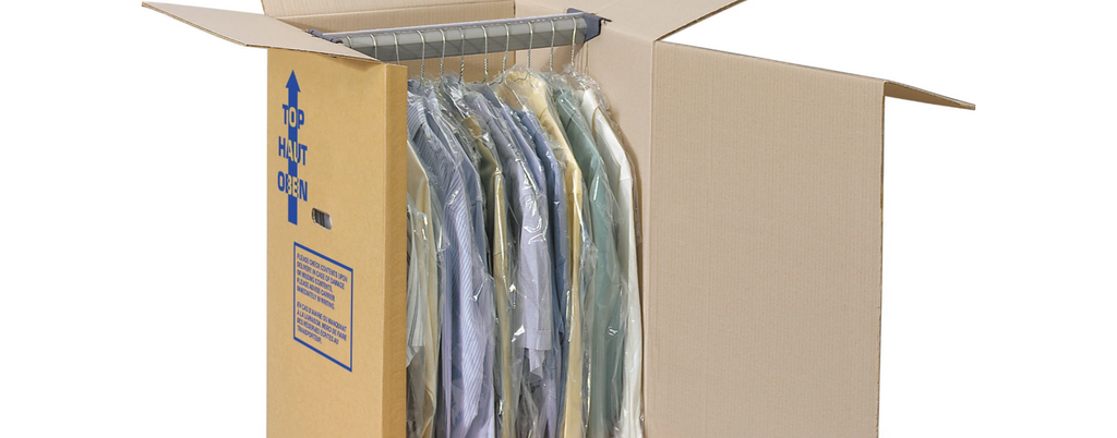 Professionele Garderobedoos (per 1 doos) | 50x50x100 cm | Stevige Verhuisdoos met Hangroede | Bescherm je Kleding Tijdens Verhuizing