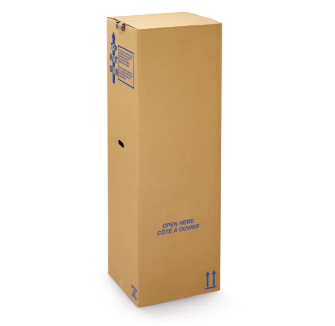 Professionele Garderobedoos (per 1 doos) | 50x50x100 cm | Stevige Verhuisdoos met Hangroede | Bescherm je Kleding Tijdens Verhuizing