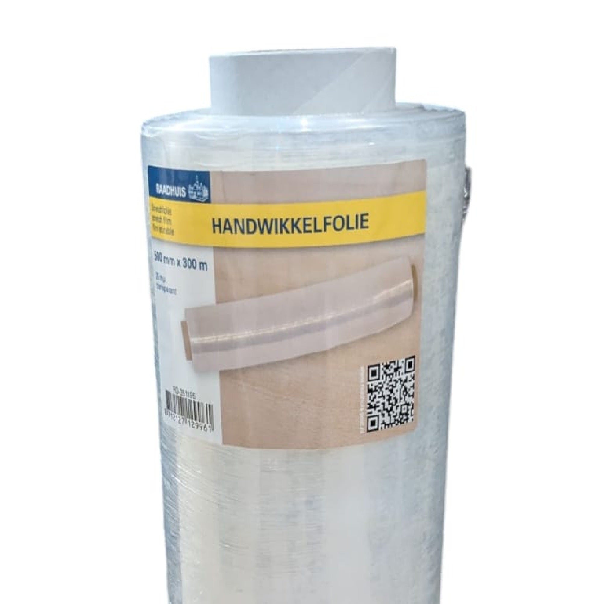 Raadhuis Handwikkelfolie | Professionele Transparante Verpakkingsfolie 500mm x 300m | 20 Micron | Ideaal voor Verhuizen & Opslag