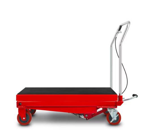 Professionele Hydraulische Heftafel | 300 kg Draagvermogen | 820x520 mm | Hefhoogte 360-1220 mm | Rem & Antislip
