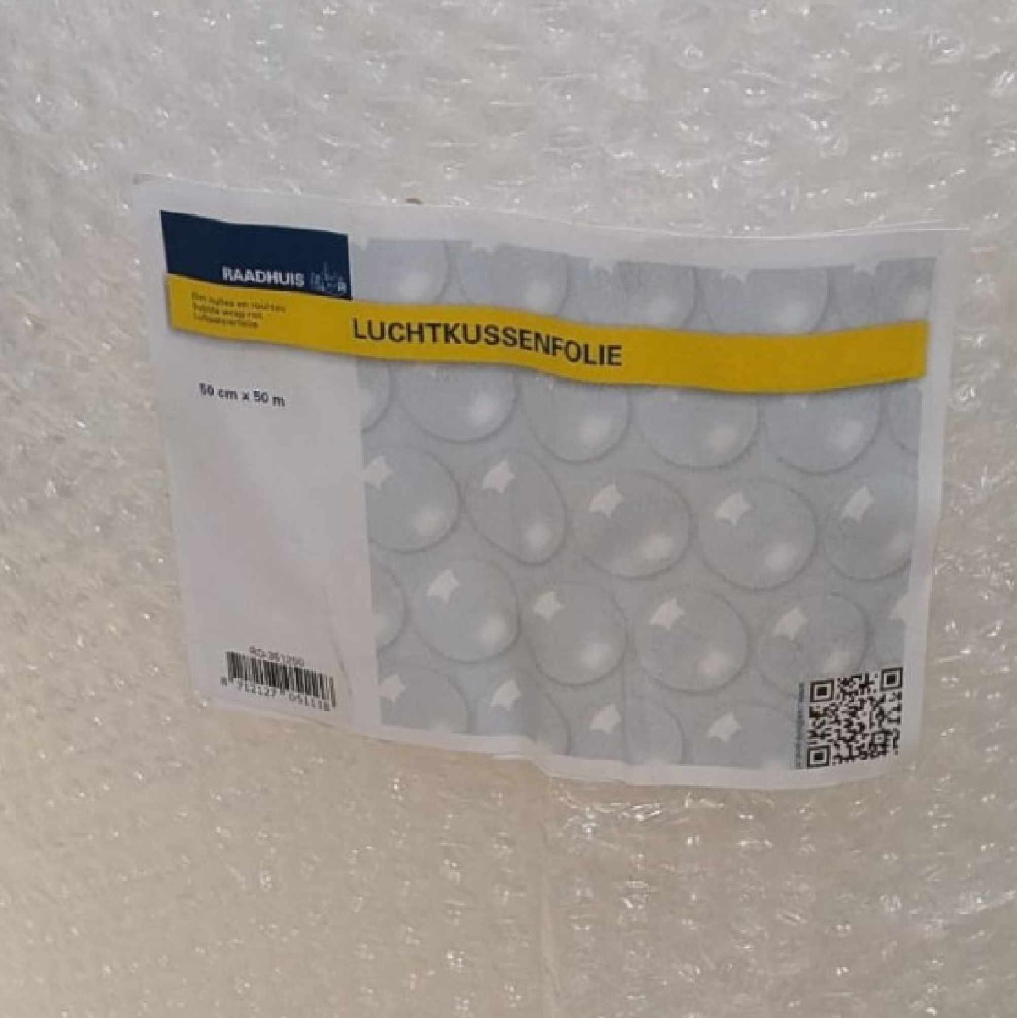 Premium Luchtkussenfolie | Ultieme Bescherming 50cm x 50m | Schokbestendig & Herbruikbaar | Ideaal voor Verhuizen & Kwetsbare Items