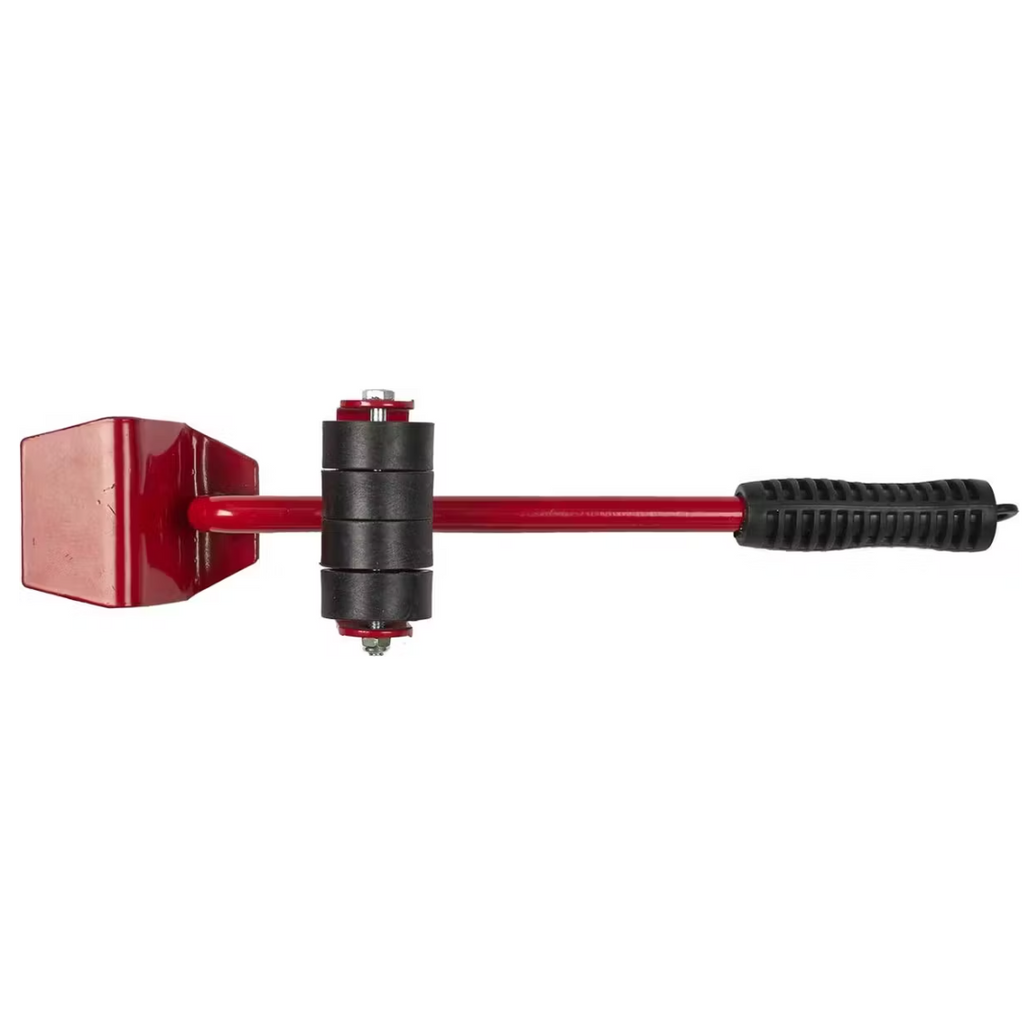 Professionele Meubelroller Set | 5-Delig | Rood | Complete Verhuisoplossing | 4 Rollers & Hefboom voor Zware Meubels