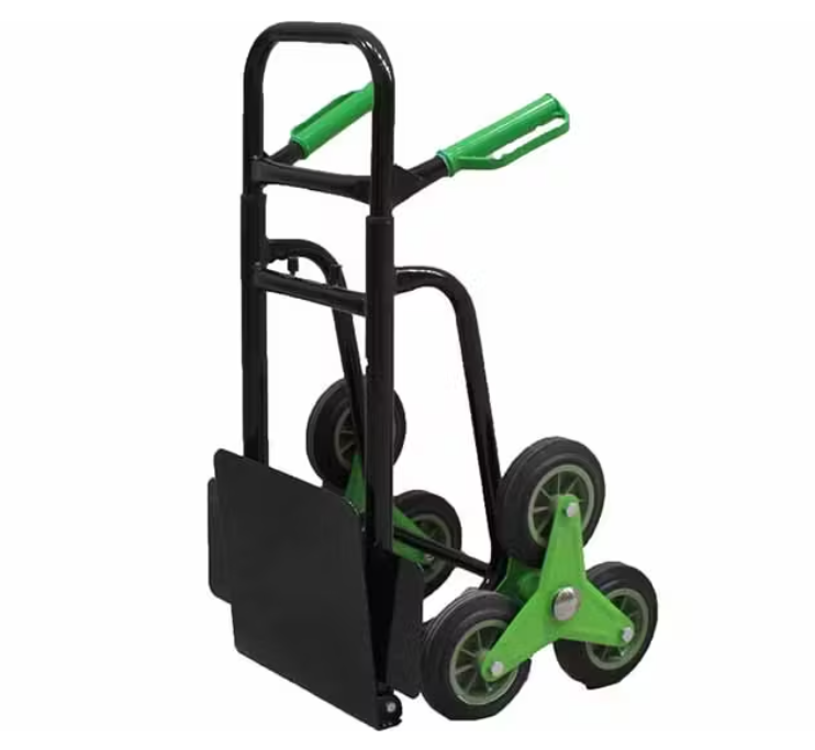 Profeco Traploper Steekwagen | 250 kg Draagvermogen | Opvouwbaar | Zwart/Groen | Ultieme Verhuishulp voor Trappen