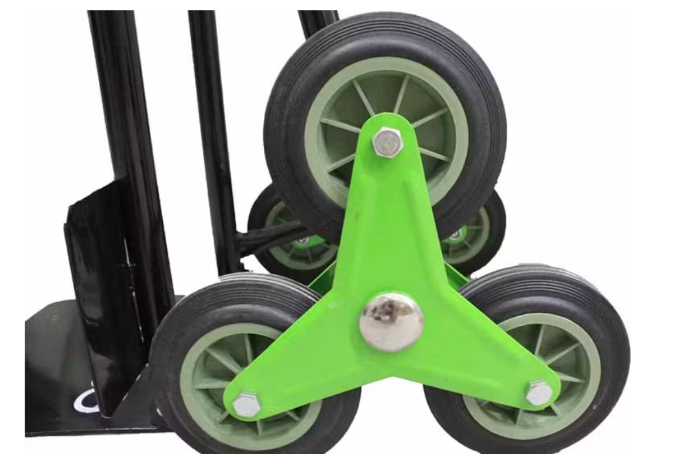 Profeco Traploper Steekwagen | 250 kg Draagvermogen | Opvouwbaar | Zwart/Groen | Ultieme Verhuishulp voor Trappen