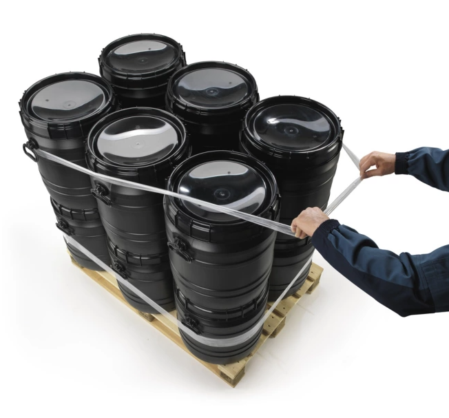 Professionele Elastische Verhuisband (100 stuks in dispenserdoos) | Extreme Elasticiteit 300% Rek | Polyethyleenfolie | Snel & Slim Verpakken | Veelzijdige Verhuisoplossing
