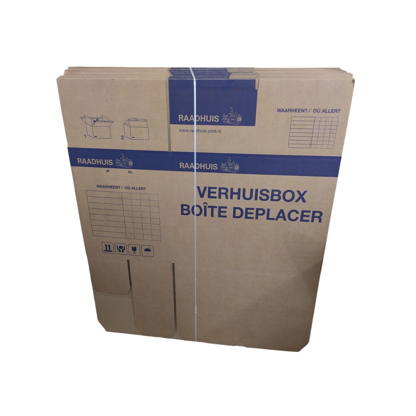 B-Golf Verhuisdozen (per 1 doos) | Herbruikbaar & Supersterk | Tot 20 kg Draagvermogen | Dé Slimme Verhuisoplossing