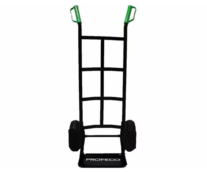 Profeco Heavy Duty Steekwagen | 250 kg Draagvermogen | Inklapbaar Laadplateau | Anti-Lek Wielen | Groen/Zwart
