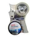 Sigma Verpakkingstape Set | Ergonomische Dispenser | 2 Rollen Transparant | 50mm x 66m | Professioneel Verpakken & Verhuizen