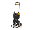 Vito 2-in-1 Professionele Handwagen | 137 kg Draagvermogen | Steekwagen & Trolley | Zwart | Compact & Veelzijdig
