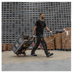 Vito 2-in-1 Professionele Handwagen | 137 kg Draagvermogen | Steekwagen & Trolley | Zwart | Compact & Veelzijdig