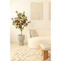 Japanse Roos Kunstplant 155 cm (Camellia), Rood