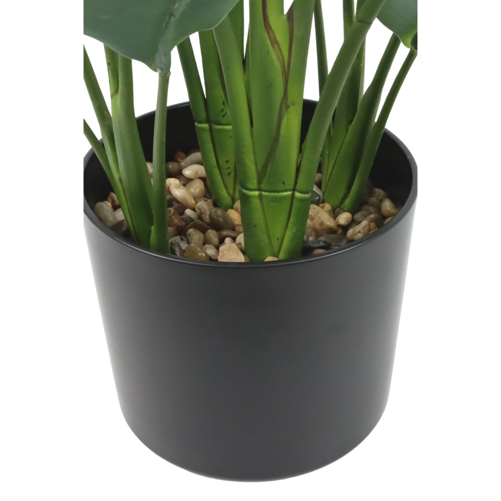 Strelitzia Kunstplant 70 cm, Groen (6 Bladeren)