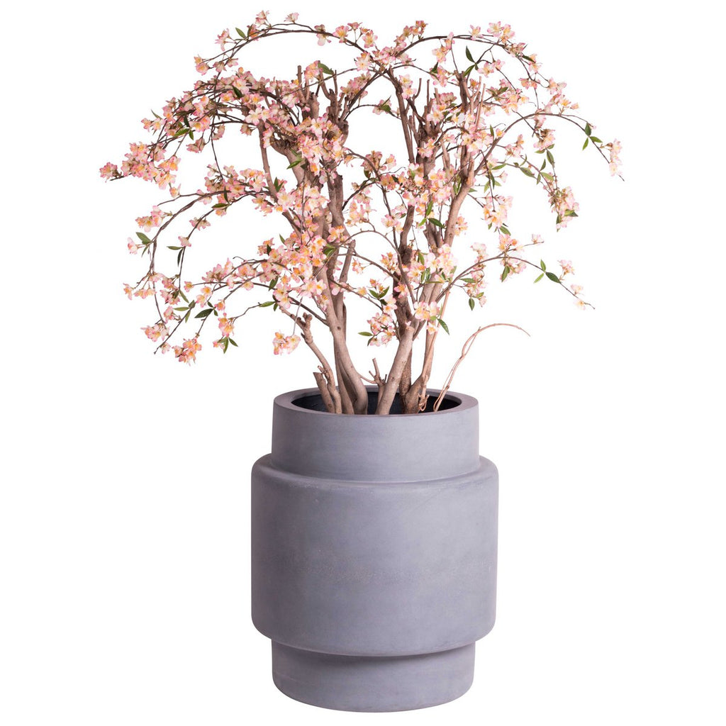 Pot Billund Grey, Fiberstone, 40xH50 cm /of/ 60xH70 cm, Vase The World
