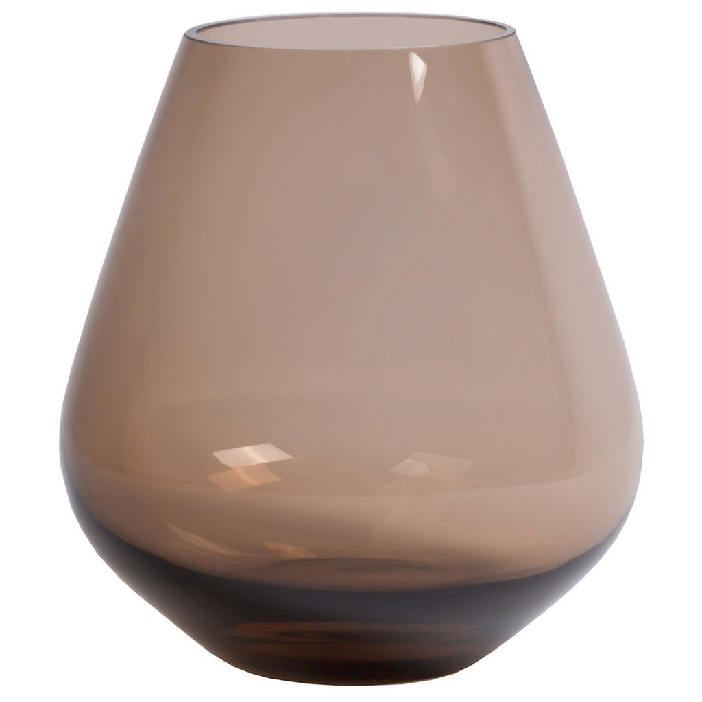 Tasman vaas taupe, mondgeblazen glas, Vase The World