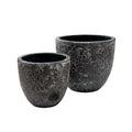 Plantenpot Laki Relic Black Set van 2, Ø36 en Ø25 cm, Vase The World