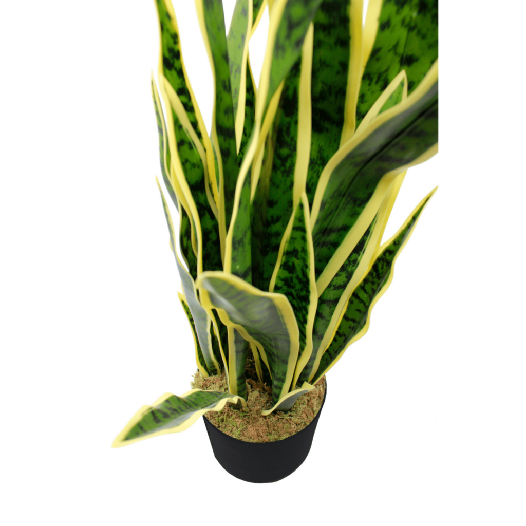 Sansevieria Kunstplant 70 cm, Groen Geel
