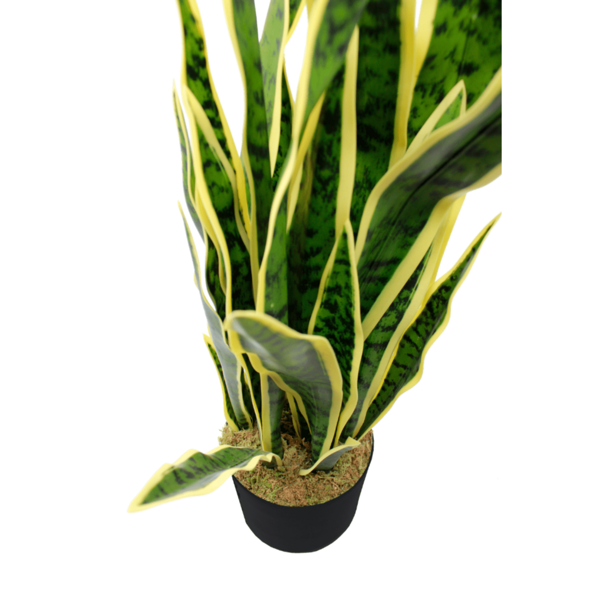 Sansevieria Kunstplant 70 cm, Groen Geel
