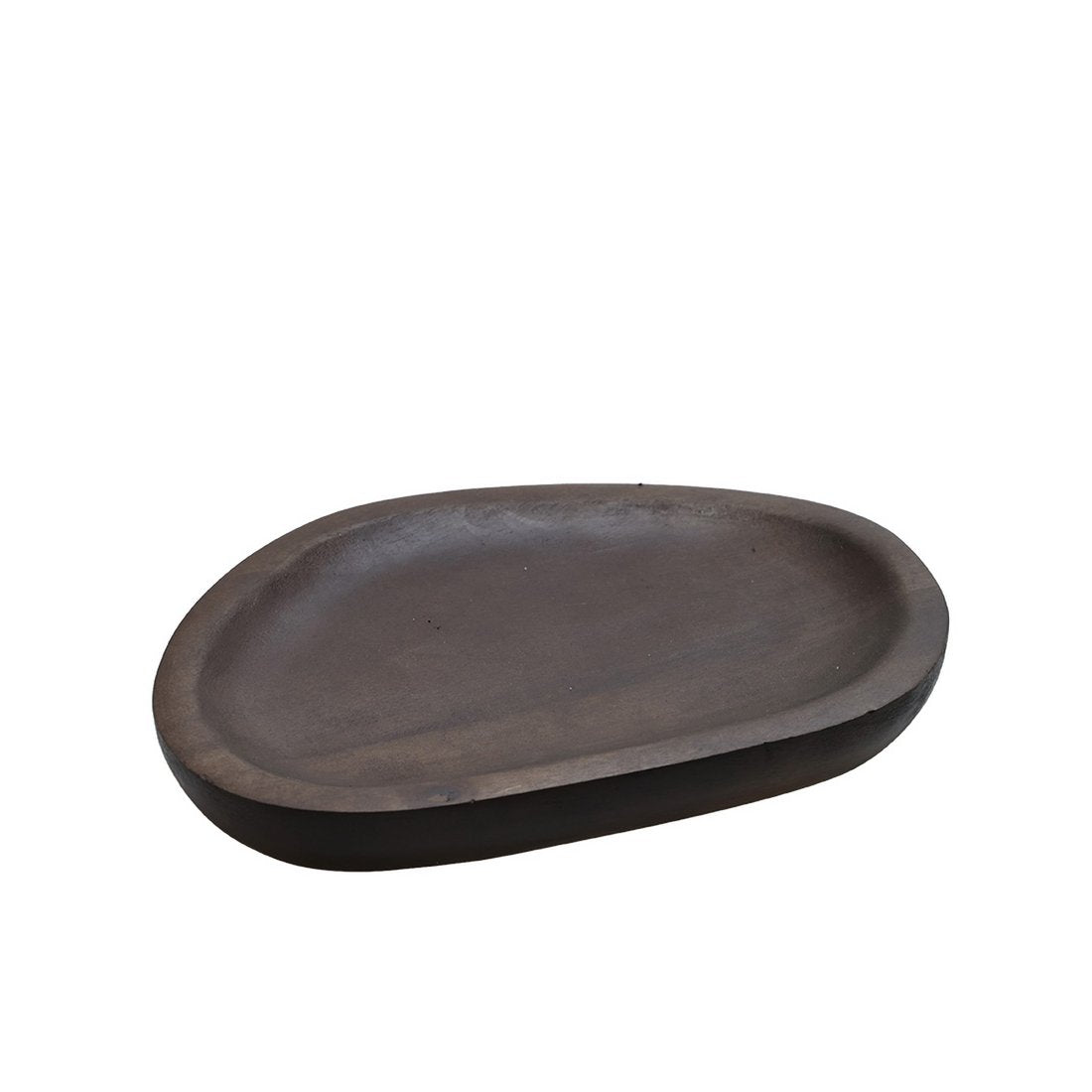 Vase The World dienblad Foster walnut, houten deco tray, Ø14 tot Ø24 cm (XS tot L)