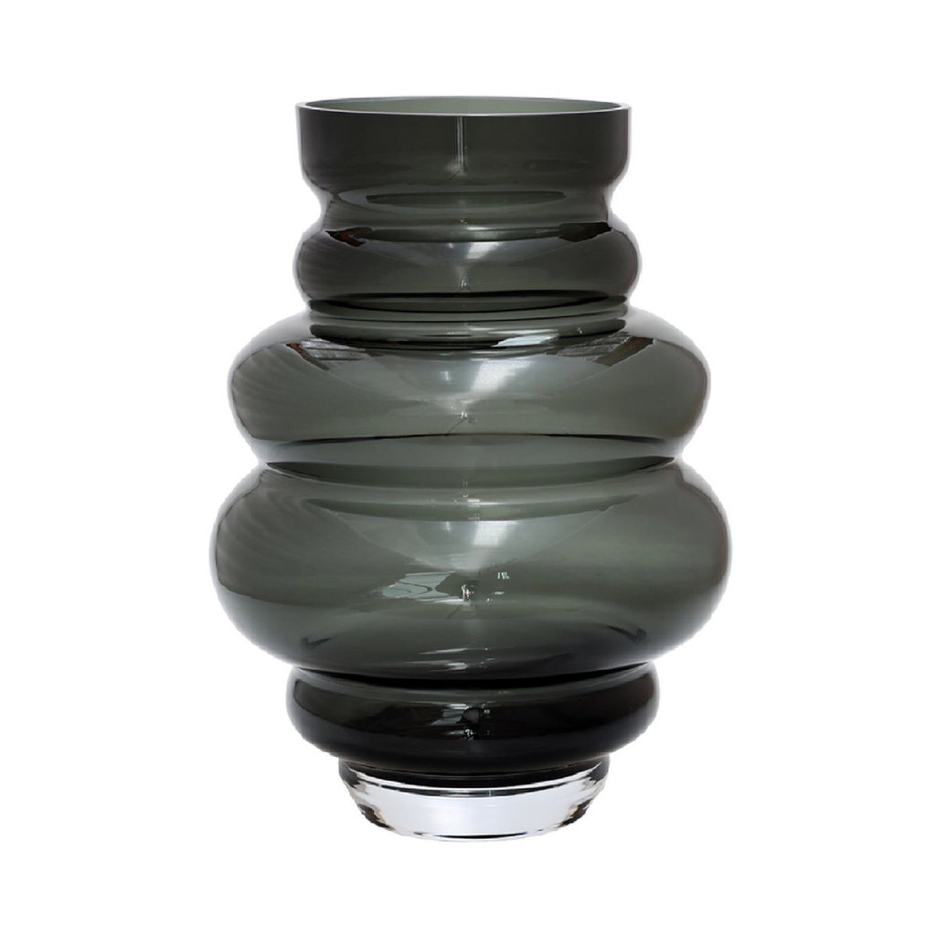 Maputo vaas grey, mondgeblazen glas, Vase The World