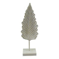 Deco Veer metaal crème 19x11x56cm