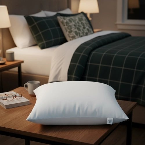 Binnenkussen 45x45 cm, microvezel vulling 855 g, wit polyester, Urbane Hide