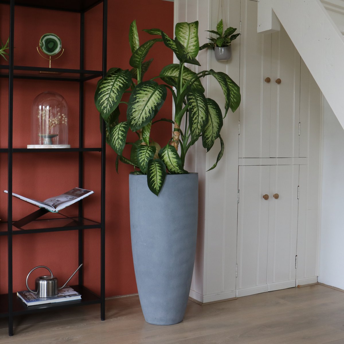 Plantenpot Kentucky Grey, Hoog Model, Ø36.5 x H80 cm /of/ Ø47 x H100 cm Vase The World